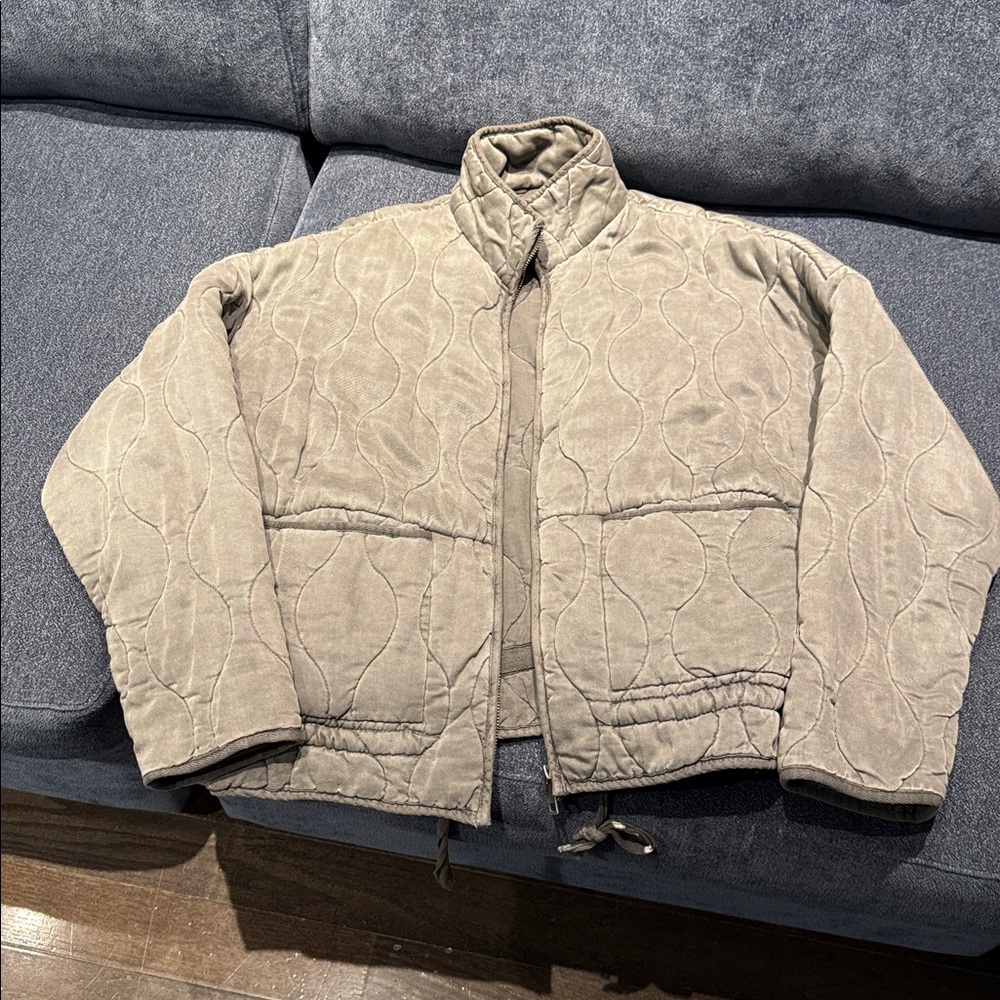 Zara grey quilted jacket